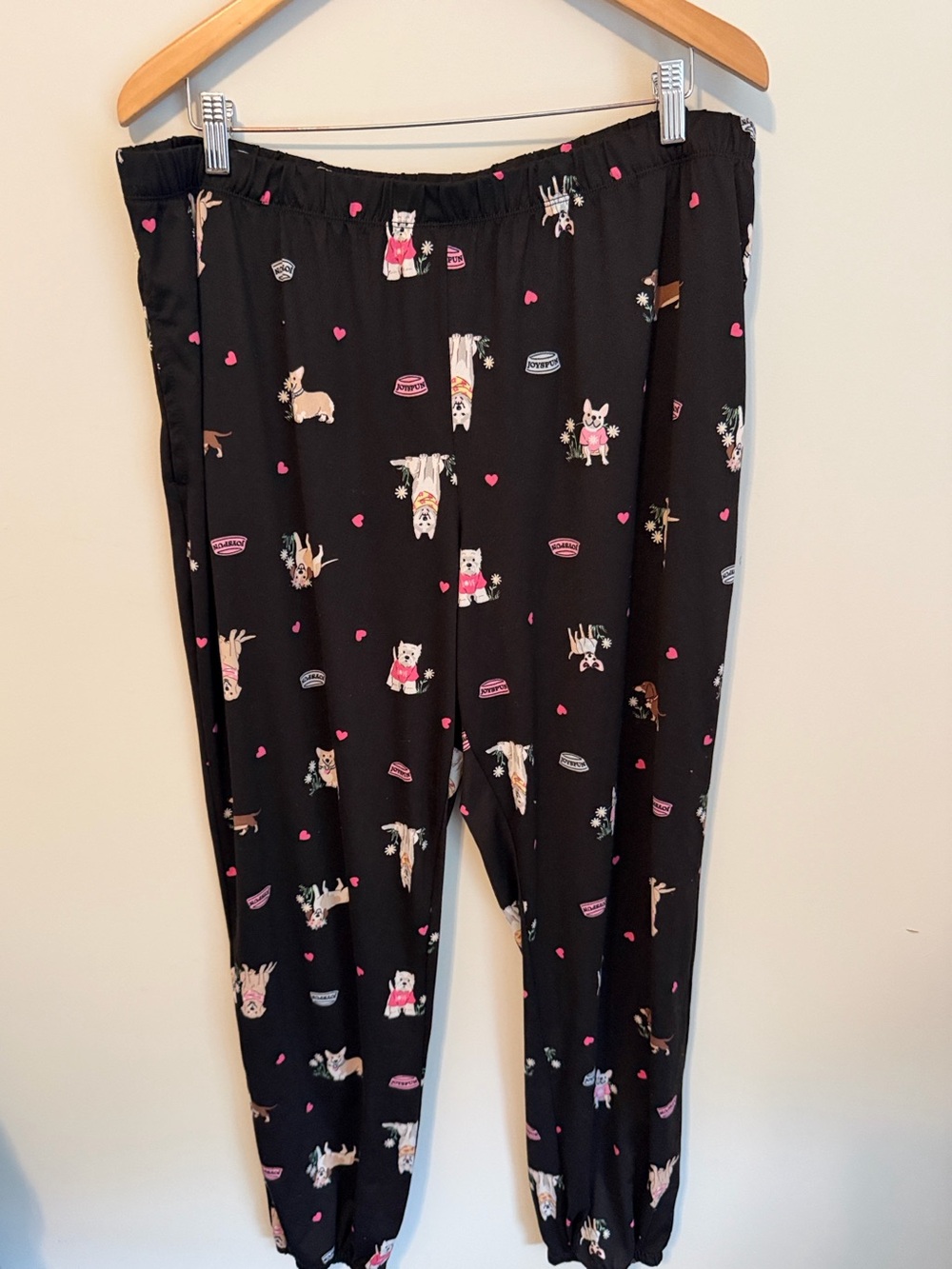 Dog Print Pajama Lounge Joggers Size 2X